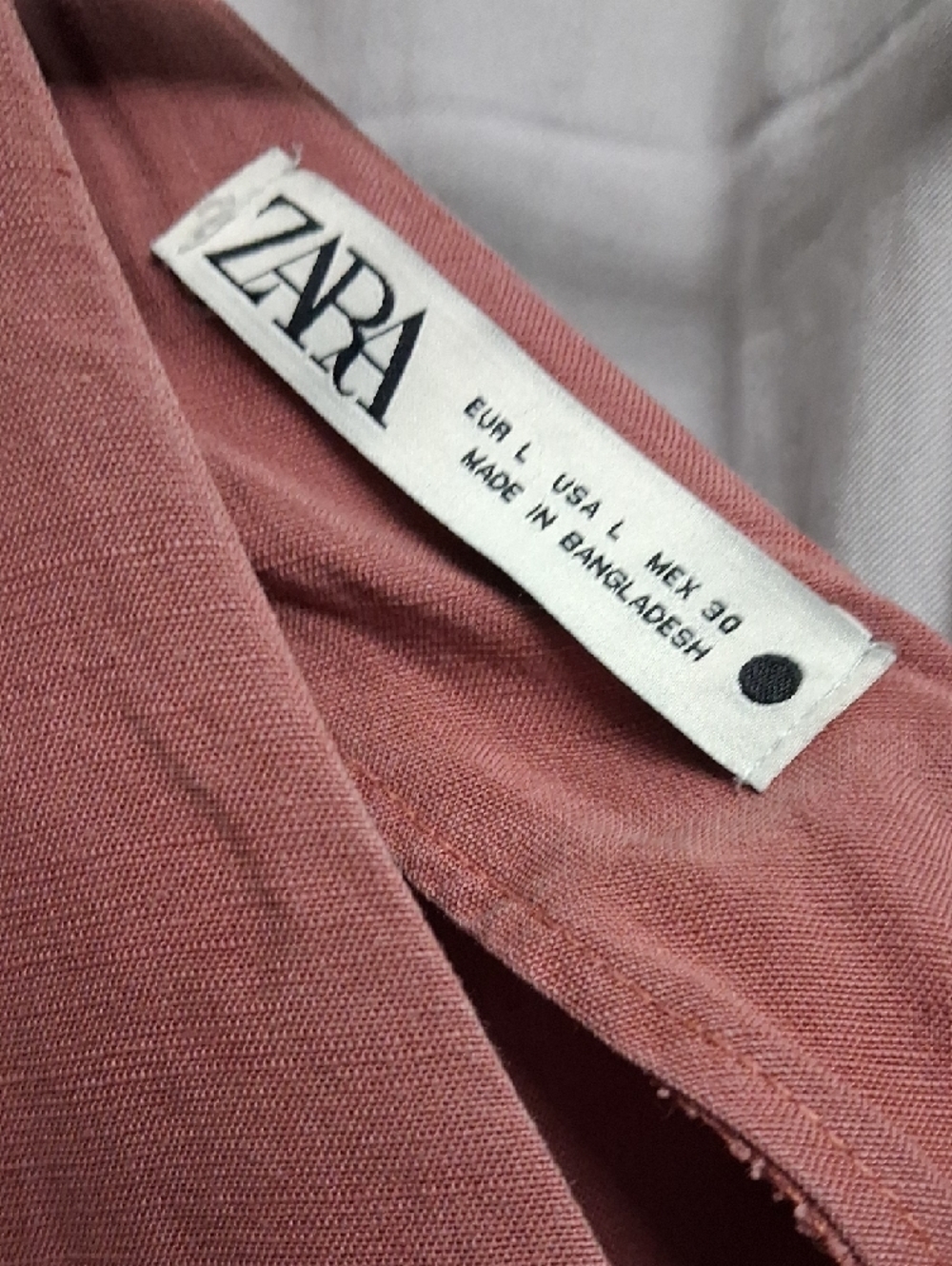 Zara Mauve V-Neck Short Sleeve Maxi Dress - Picture 2 of 4